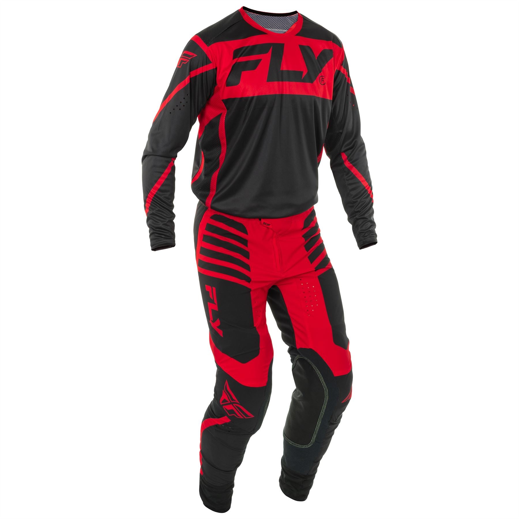 Fly Racing 2025 Motocross Combo Kit Lite Black Red